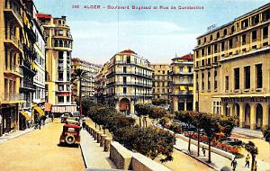 ALGER - BOULEVARD BUGEAUD ET RUE DE CONSTANTINE - HOTEL ALETTI